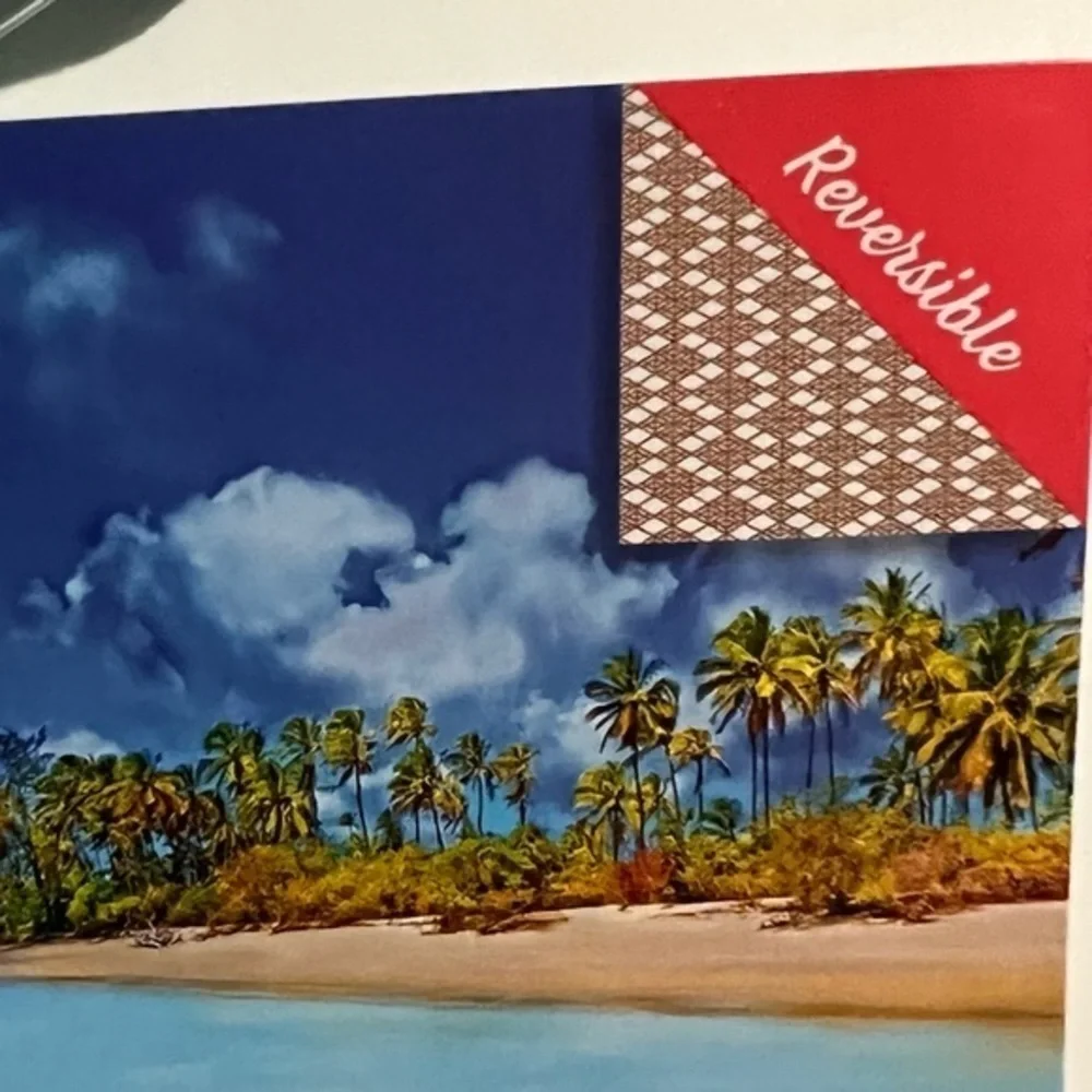 Whitley Willows Sea Turtle Print Packable Microfiber Travel Yoga Towel New